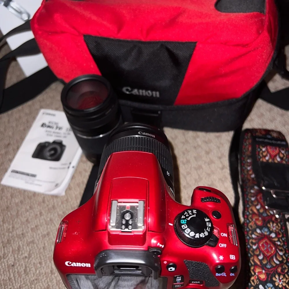 Canon Red and Black Digital Camera Kit